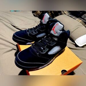 Jordan 5 Retro OG Black Metallic Men's Shoes
